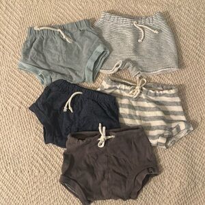 Set of 5 baby boy shorties